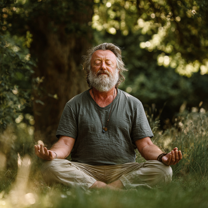 Nyugodt jóga gyakorlás teremben